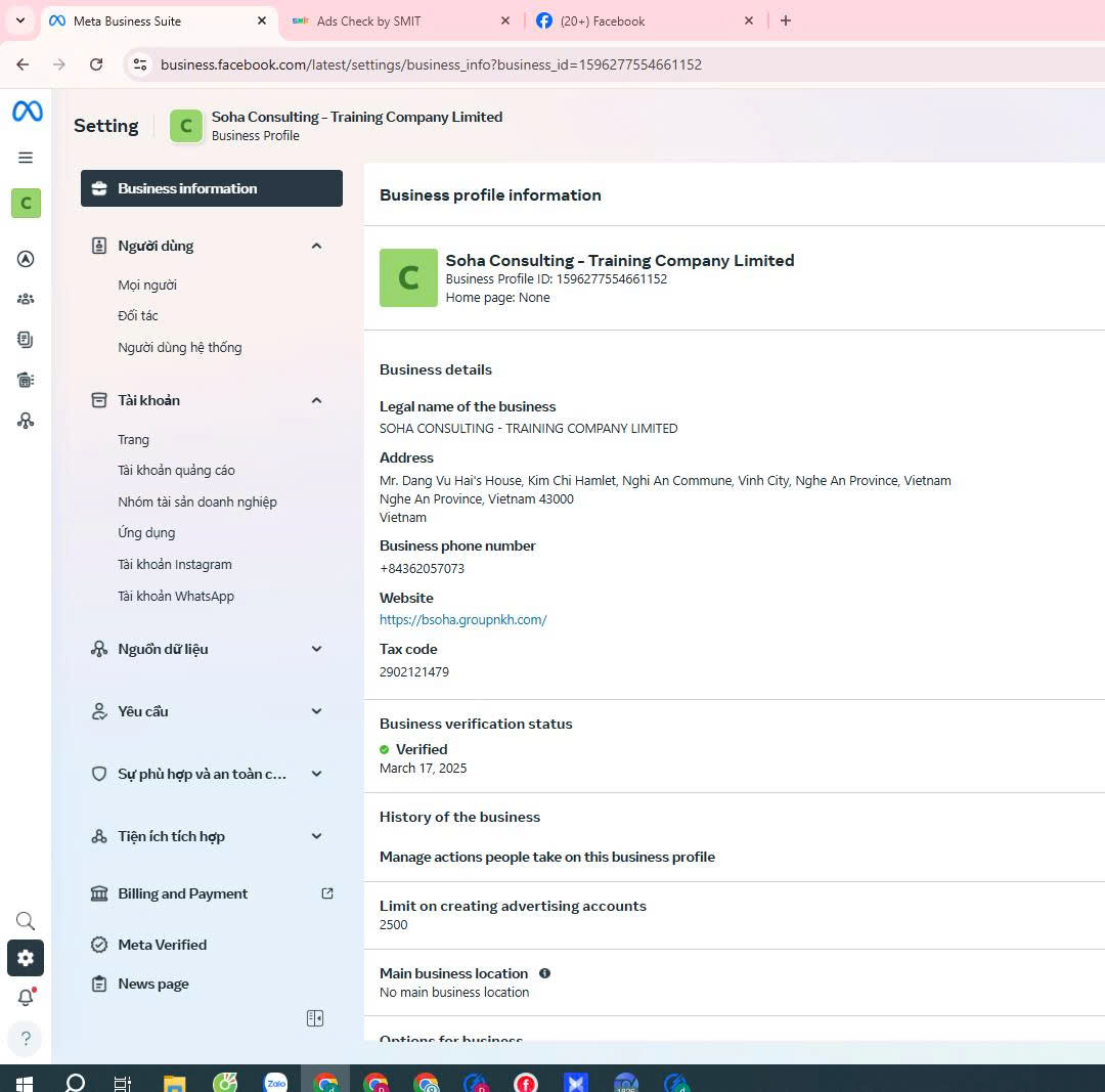 Soha Consulting - Verified BM 2500, Vietnam