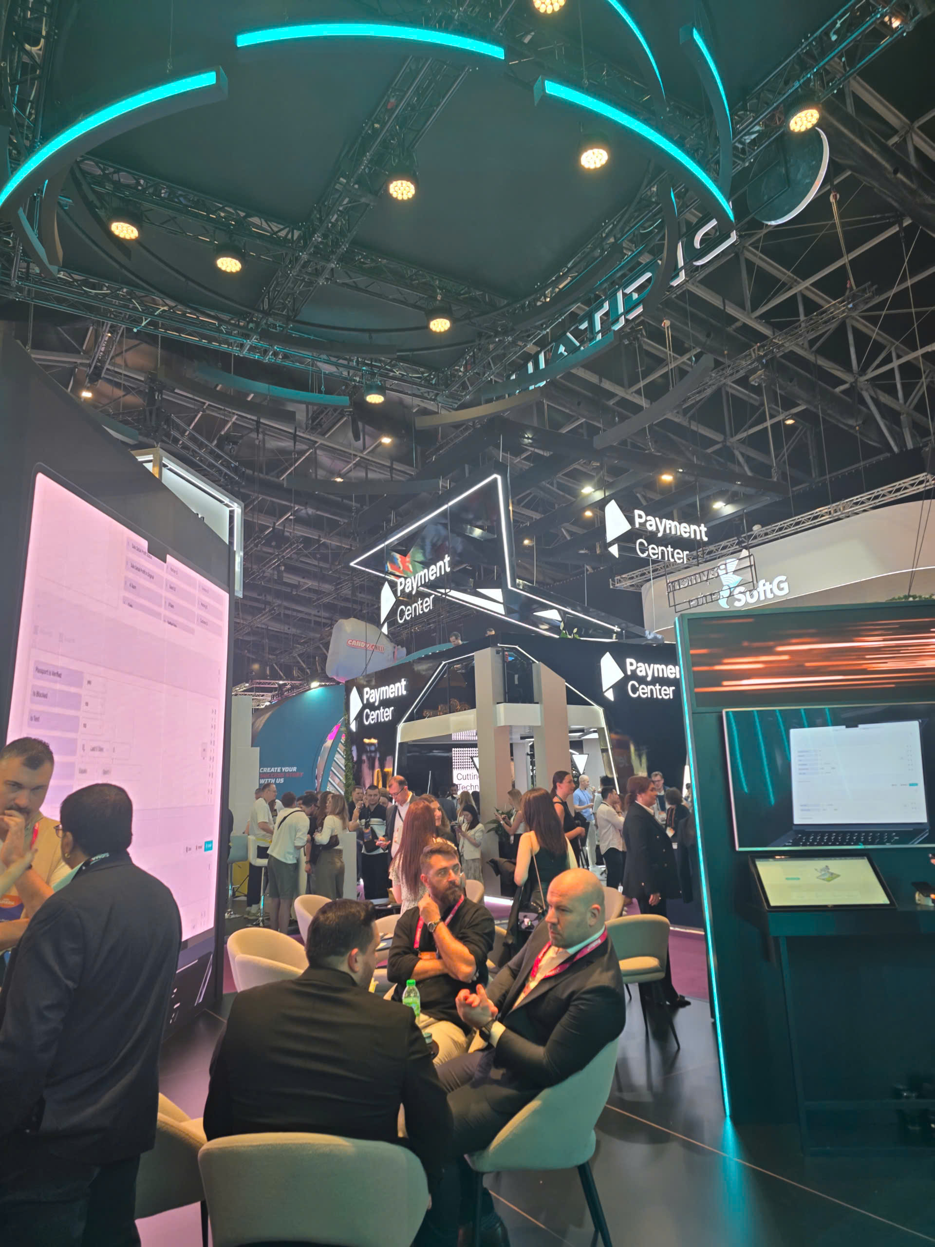 Crowded event stage and audience